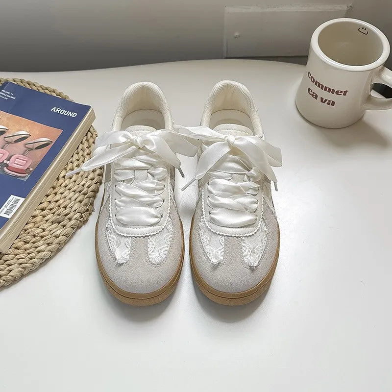 Retro Versatile Women Shoe Fashion Temperament Womens Casual Shoes Comfort Light Womens Flat Shoes Anti Slip Simple Single Shoes
