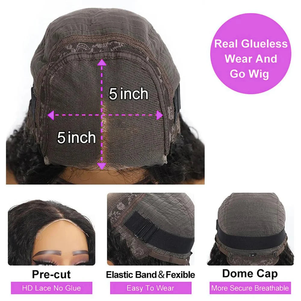 Body Wave 13x4 Lace Front Wigs Human Hair Brazilian 5x5 Glueless Human Hair Wig Pre Plucked 200 Density For Black Women 30 Inch
