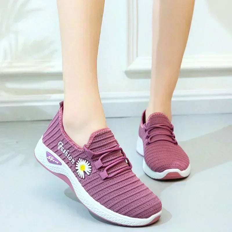 NEW Women's Light Running Shoes Adult Sneakers Net Shoes Comfortable Soft Soled Sneakers Women's Breathable Casual Single Shoes