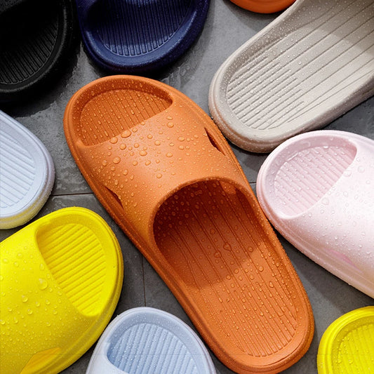 New Bathroom Slippers Summer for Women Men Soft Couple EVA Platform Home Slippers Indoor Casual Non-Slip Flip Flops Wholesale
