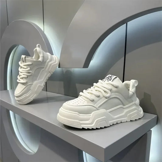 Designer Style Men Shoes White Comfortable Thick Platform Sneakers Fashion Casual Shoes Men 2025 New Brand Sports Trainers Tenis