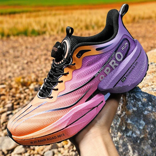 Men's Sports Shoes Full Palm Carbon Plate Marathon Racing Running Shoes Mesh Breathable Light Couple Tennis Shoes Training Shoes