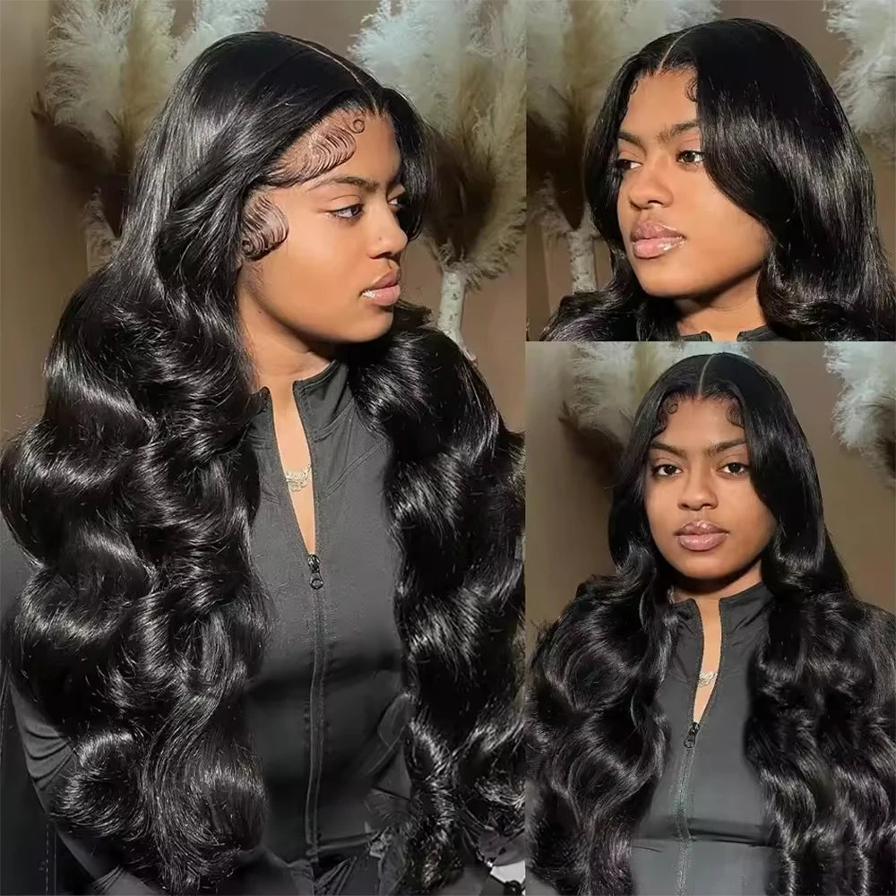 Body Wave Bundles Human Hair Brazilian Hair Weave Bundles 1/3/4 PCS 100% Human Hair Extensions Natural Black Colored For Women